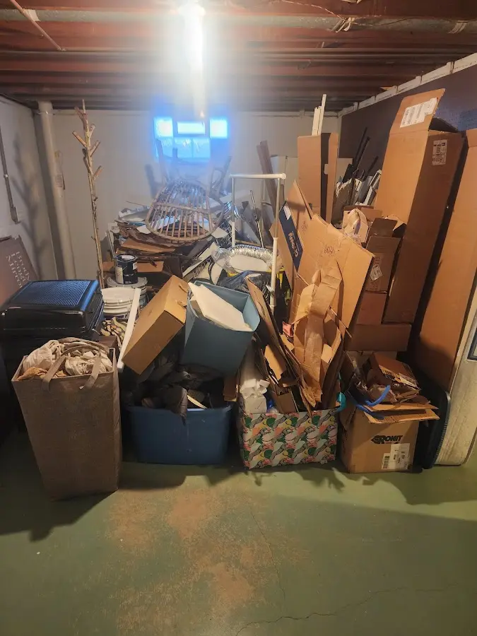 Roll-off dumpster container at job site for Construction Dumpster Rental in Oak Grove